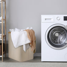 Load image into Gallery viewer, Laundry Basket with Lid, 60L Collapsible Large Laundry Hamper with Lid and Removable Laundry Bag, Waterproof Laundry Sorter Storage Made of Bamboo and Oxford
